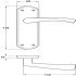 Olton Lever Hdls/Plt Latch Zinc Alloy PC - view 2