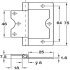 Flush Hinge 75x25mm LD Inset M.Steel ZP - view 2
