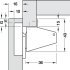 Swing Up 90D Hinge SF Cup Galvanised Steel - view 3