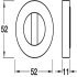 RO12 Escutcheons D52mm WC Set Zinc Alloy Black - view 2