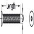 Machine Screw 6 Lobe Countersunk T30 M6x30mm Stainless Steel - view 2