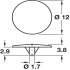 Cover Cap D12/1.7mm Phillips Plastic Light Brown - view 2