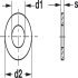 Washer D5.3/15x1.2mm Steel Glv - view 2