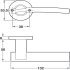 HL08 Lvr Set D53.5mm WC Set 304 SSS - view 2