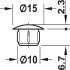 Cover Caps D10mm Blind Phillips Plastic Black 9005 - view 3