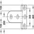 Neuform Hinge 40mm 19-20mm Brass PNP - view 3