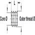 Screw-In Sleeve M8 D14x15mm Steel Brt - view 3