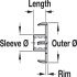 T-Nut Four Prong M6 D19mm Steel Brt - view 3