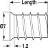 Varianta Screw Ful Countersunk PZ2 D5.0x10.5mm Glv - view 2