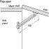 Lid Stay 150mm RH w Guide Slot SNP - view 4