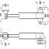 Automatic Open Drop Down Flap Stay 164mm - view 3
