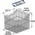 Laundry Basket Angled Chrome 23.5Lts 300mm - view 2