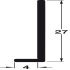 AluSplash Edge Profile 800mm Aluminium Antique - view 3