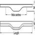 Ultra Pull Handle Ash Black 160/480mm Fixing Centres - view 3