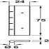 Dummy Hinge 75x24mm Brass Im Bronze - view 2