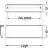 Calavon Trim Handle Aluminium Polished Chrome 128mm Fixing Centres - view 2