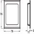 Flush Pull Handle Thick 76x76mm Brass SN - view 2