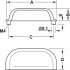 Parina Cup Handle Brs Polished Nickel 64mm Fixing Centres - view 3