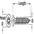 Multipurpose Screw Ful Countersunk Pozi D3.5x35mm - view 2