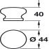 CrossGrain Knob Stain Oak D44mm - view 2