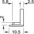 Loox5 1106 Profile Rectangle Endcaps Plastic Black x10 - view 2