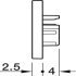 Loox5 2103 Profile Endcaps SM Plastic Black - view 2