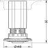 AXILO 48 Plinth Foot/Shaft H100mm Plug - view 2