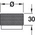 Graf Big Knob Aluminium Dk Bru Brass D38x30mm - view 2