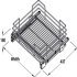 Hafele PO Bskt Set Full 500mm Chrome Wire - view 2