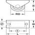 D45mm Castor Fixed without Brake Plastic Galvanised - view 4