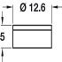 Cover Caps D12.6mm Hinged for Screws Black - view 2