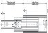 3320-50 BB Drawer Runner Full 60kg 550mm Bright Zinc Plated - view 2