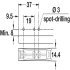 K Push Tech Conc Short Surface Mnt Wht - view 3