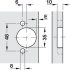 Swing Up 90D Hinge SF Cup Galvanised Steel - view 5