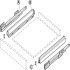 NPS Drawer Set w SC 40kg 63/450mm Silver - view 3