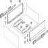NPS Drawer Set w SC 70kg 186/500mm Silver - view 4