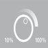 Loox Mod Dimmer wo Touch SM Plastic Silver - view 3