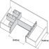 Banio Storage System Tray 84mm Plastic Wht - view 4