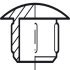 Cover Caps D12mm Blind Phillips Plastic 8014 D.Brw - view 4
