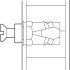 Spread Phillips Sleeve M6 D8x12mm w Beads Brs - view 4