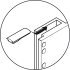 2004 WithRobe Pull Rail 600-1000mm Black/Chrome - view 5