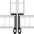 Cranked Hinge 50x35mm LH Brass MNP - view 5