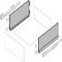 NPS Drawer Sides 250/500mm Silver 1pr - view 3