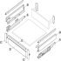 MXS Internal Drawer Fnt Brkts 84mm Plastic Wht 552.70.892
