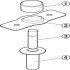 Door Stop Magnetic Concealed Steel/Plastic PC - view 5