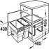 Hailo Easy-Cargo 500 Bin 19+30L Grey - view 3