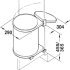 Hailo Mono SO 400 Bin Hinged 15L Dk Grey - view 2