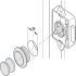 Push-Lock Rosette 13mm Plastic MNP - view 5