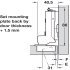 Tiomos 95D Hinge Clk INS SF w SC NP - view 2