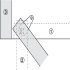 Pivot Hinge wo Stop Plastic Brown - view 3